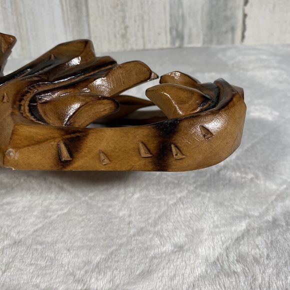 Vintage Filipino Bakunawa Dragon Mask Hand Carved Wood Tiki Tribal Mask 12" - Picture 6 of 10